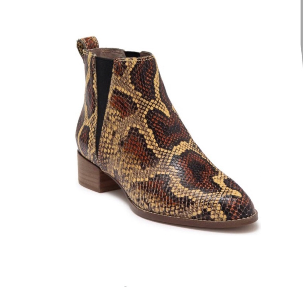 NEW Madewell The Carina Boot Snake Embossed MA599 SZ 7.5
